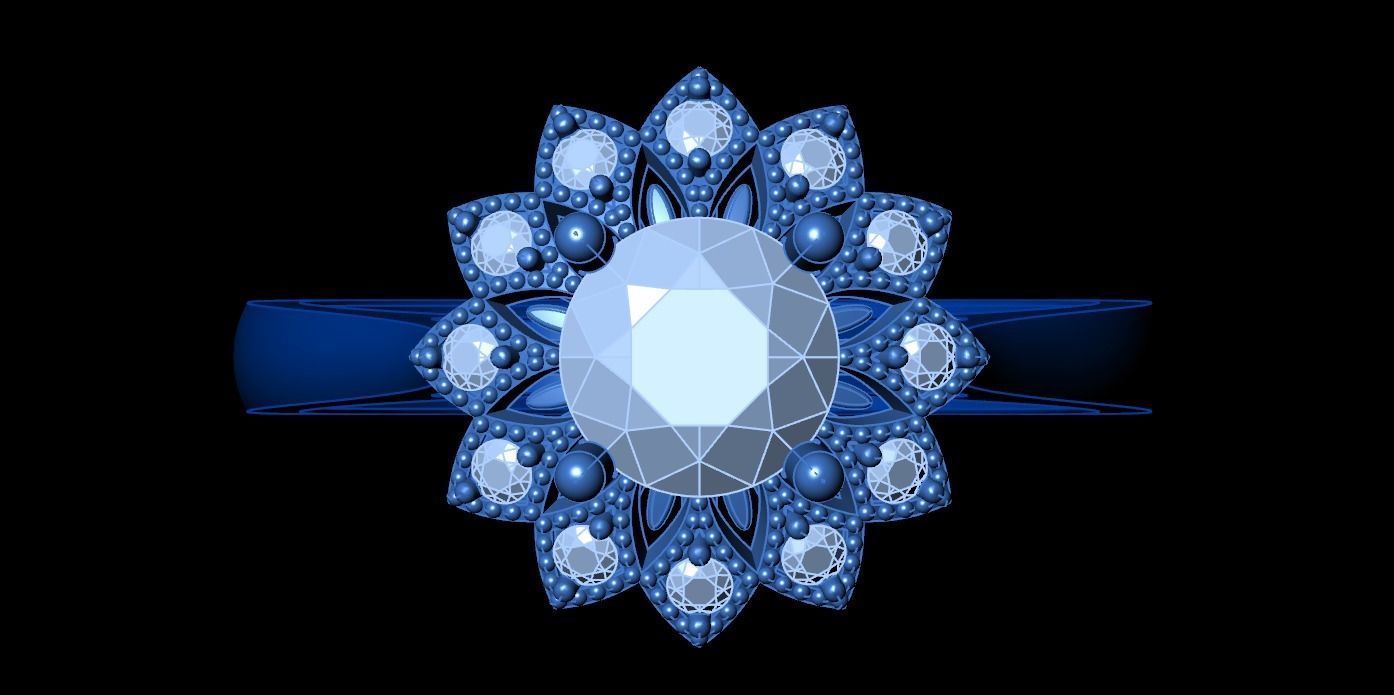 Women Ring 3D print model_5