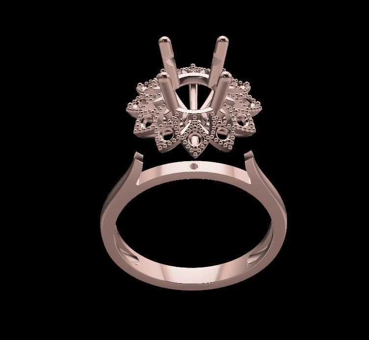 Women Ring 3D print model_1
