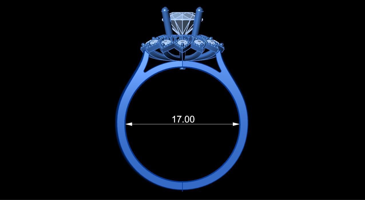 Women Ring 3D print model_6