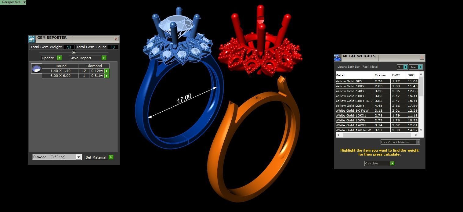 Women Ring 3D print model_4