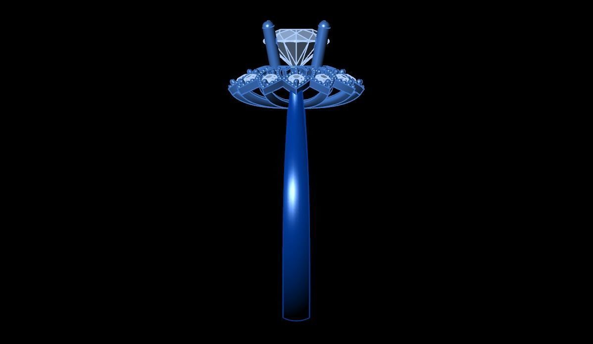 Women Ring 3D print model_7