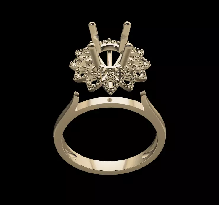 Women Ring 3D print model_0