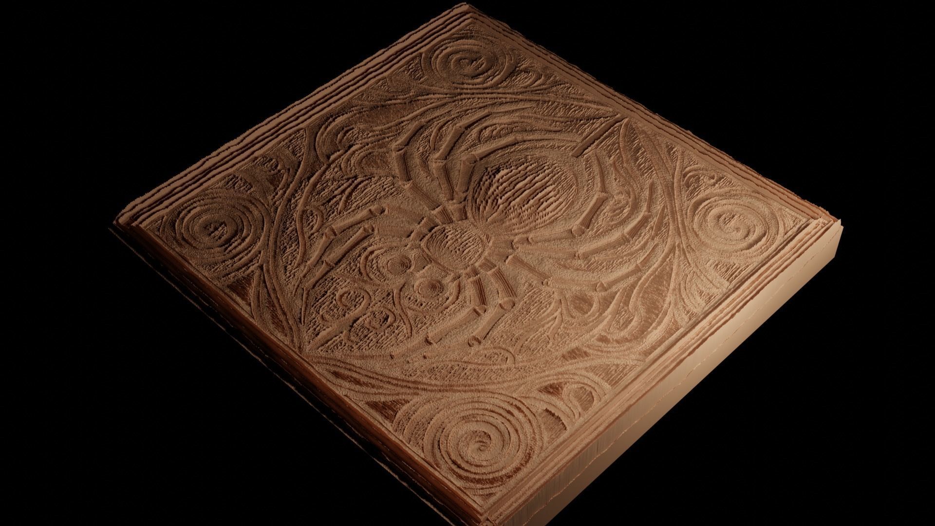 Spider CNC 3d Print High Relief Sand Casting 3D print model_4