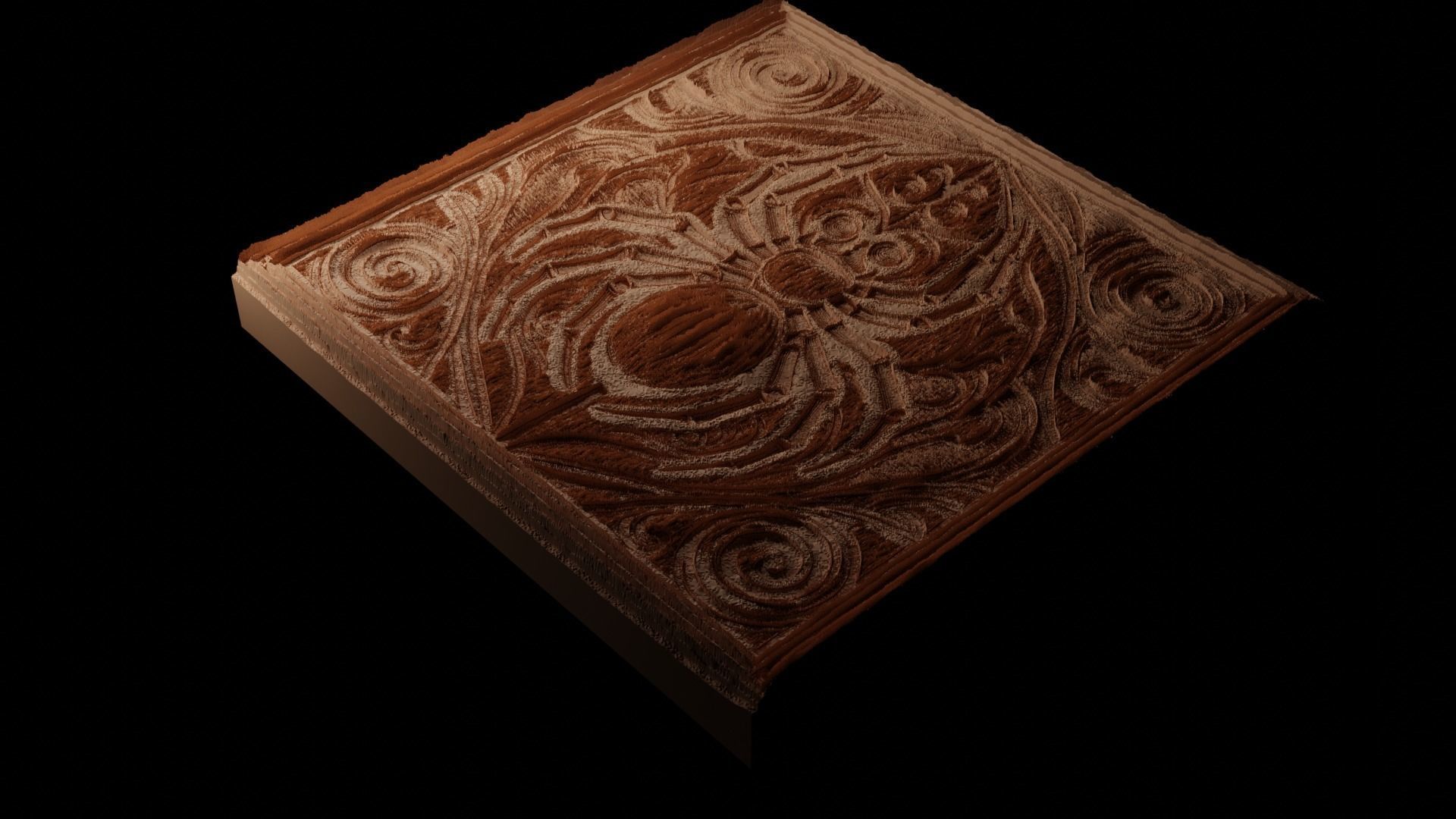 Spider CNC 3d Print High Relief Sand Casting 3D print model_1