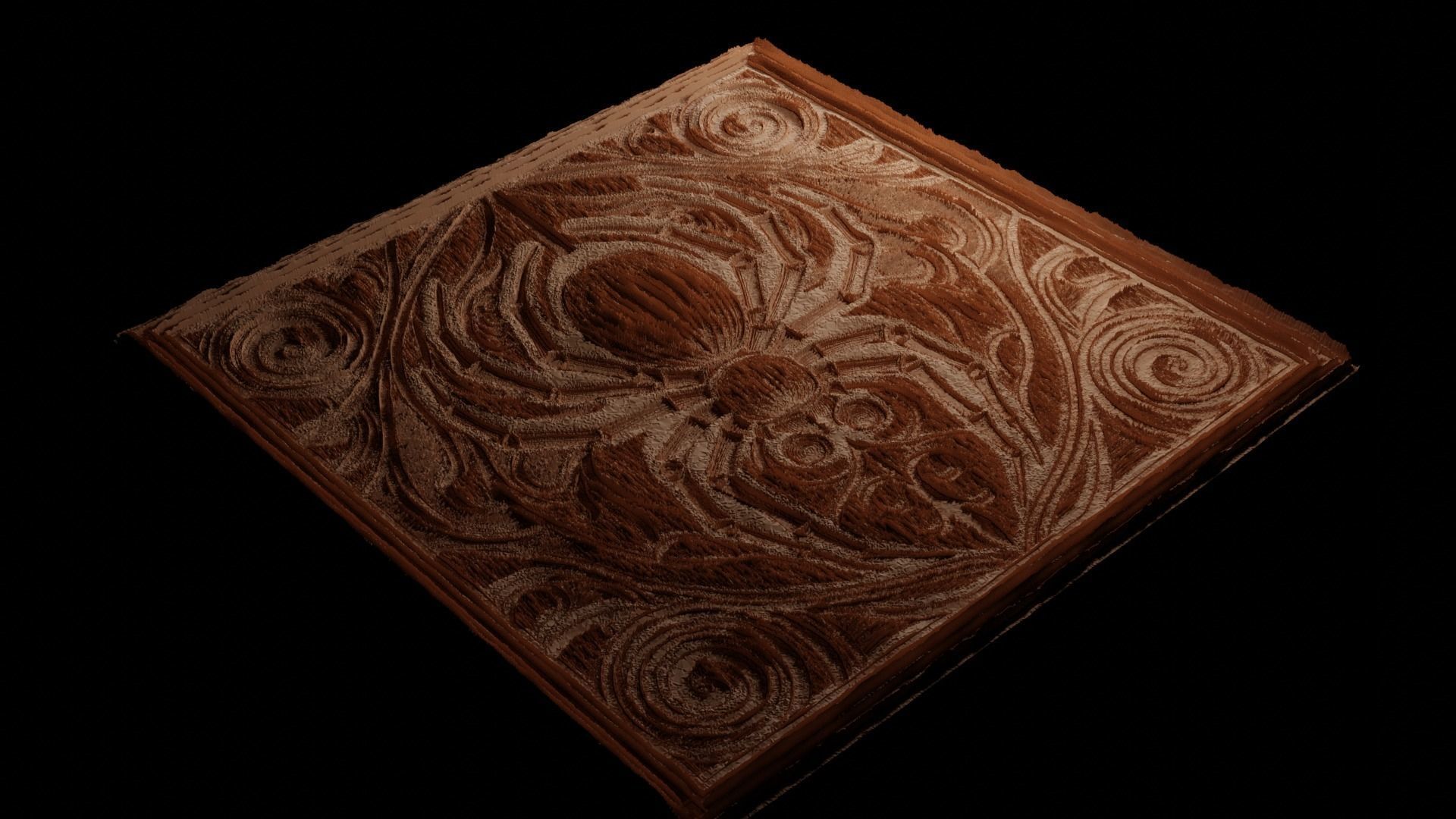 Spider CNC 3d Print High Relief Sand Casting 3D print model_3