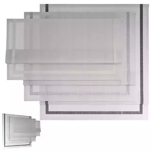 Roman Curtains 199 Sheer Fabric Roman Shades with Ribbon