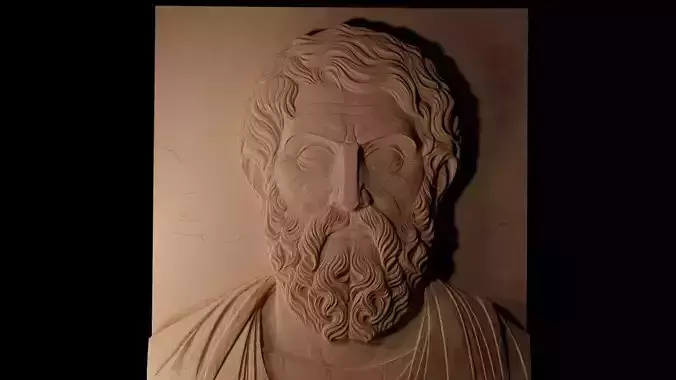 Socrates CNC 3d Print High Relief Sand Casting