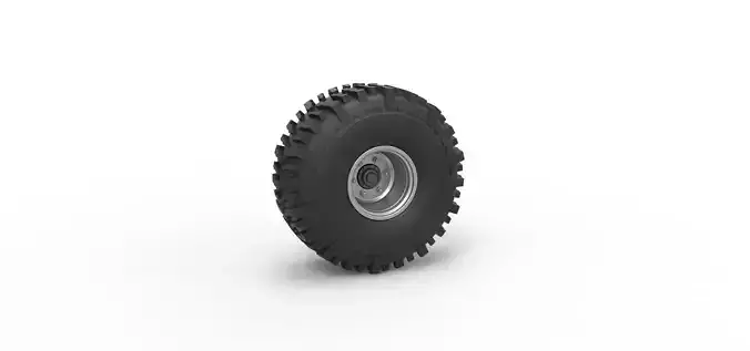 Wheel from Wheel Standing Mega Truck Scale 1 to 25