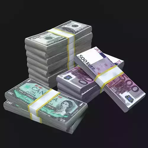Money  Low-poly 3D model