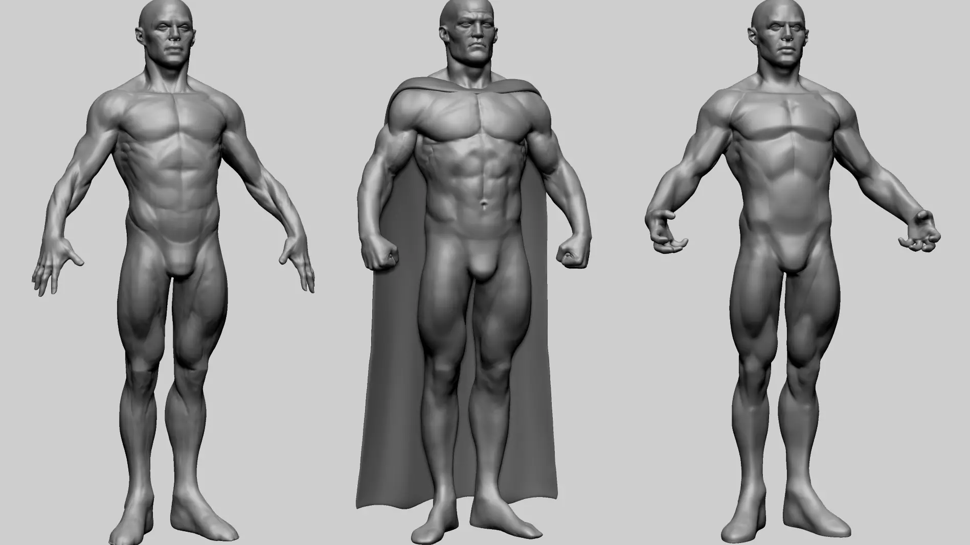 Superhero Models 3D model_0