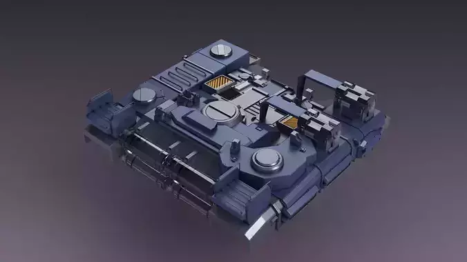 Mechanical Console Chair Future  Station  mechanical arm 3D model