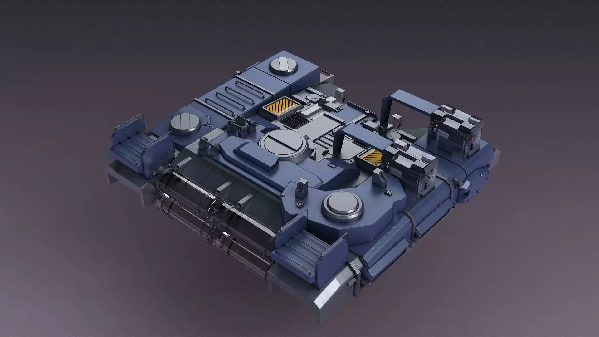 Mechanical Console Chair Future  Station  mechanical arm 3D model_0