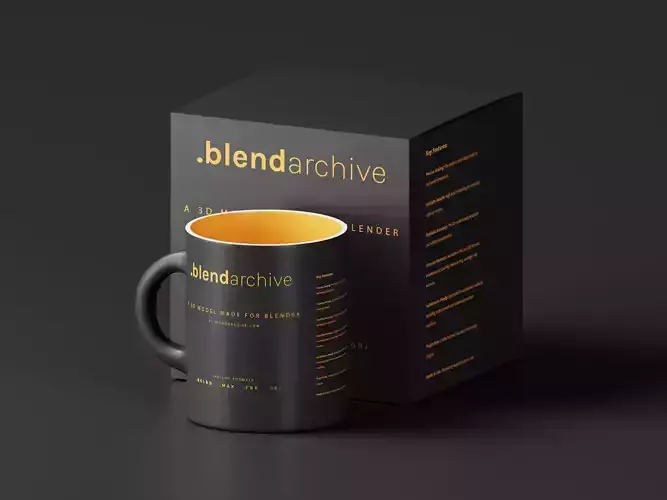 Mug or Cup Packaging 3D Model