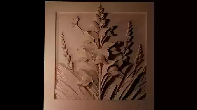 Snapdragon CNC 3d Print High Relief Sand Casting