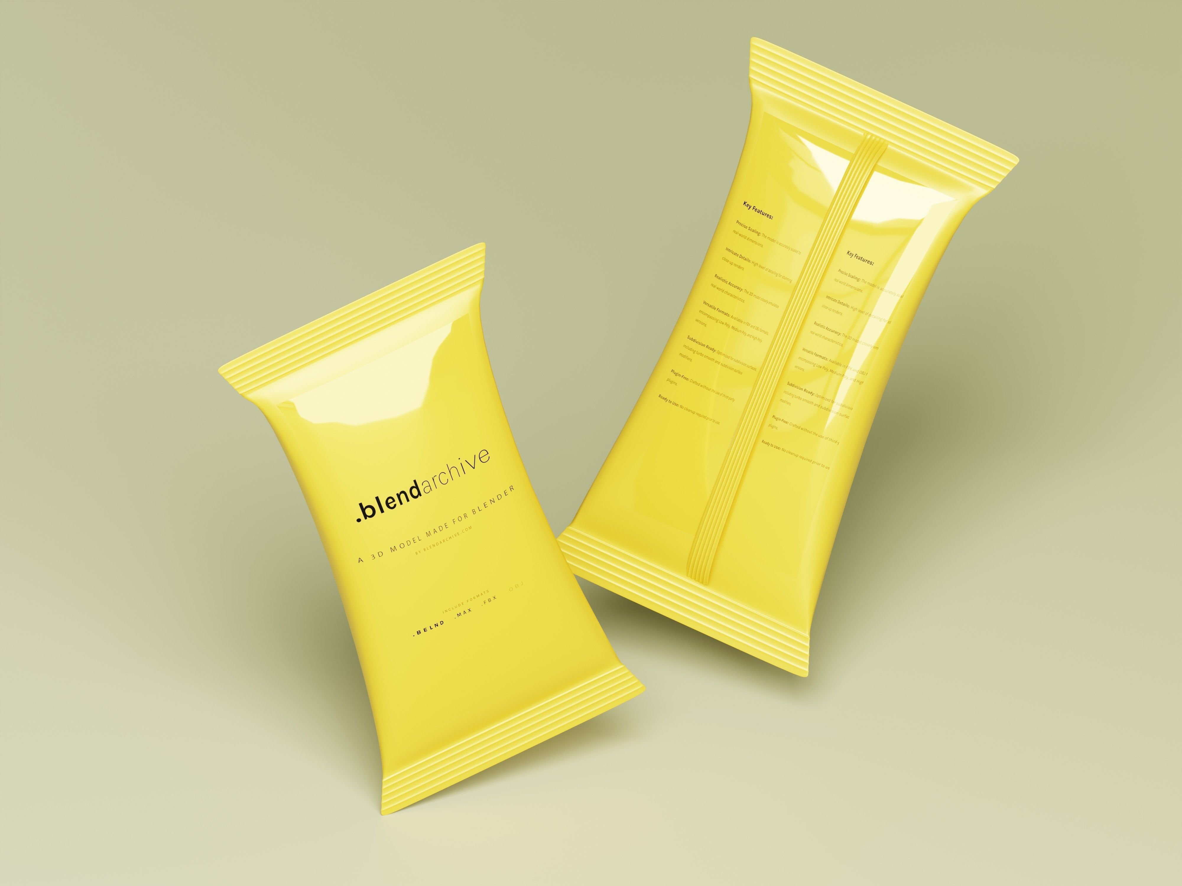 Product Packaging 3D Model Low-poly 3D model_8