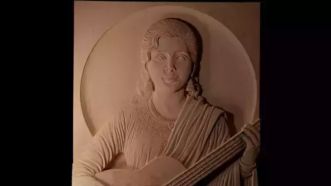 Singer CNC 3d Print High Relief Sand Casting 3D print model