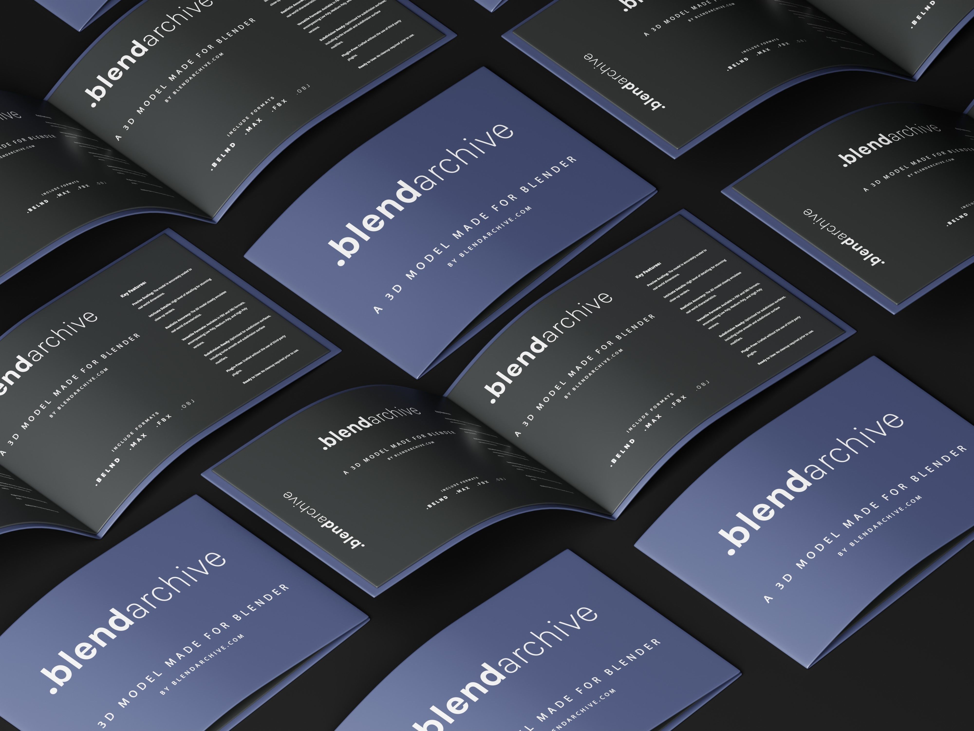 Brand Guidelines 3D Model Low-poly 3D model_8