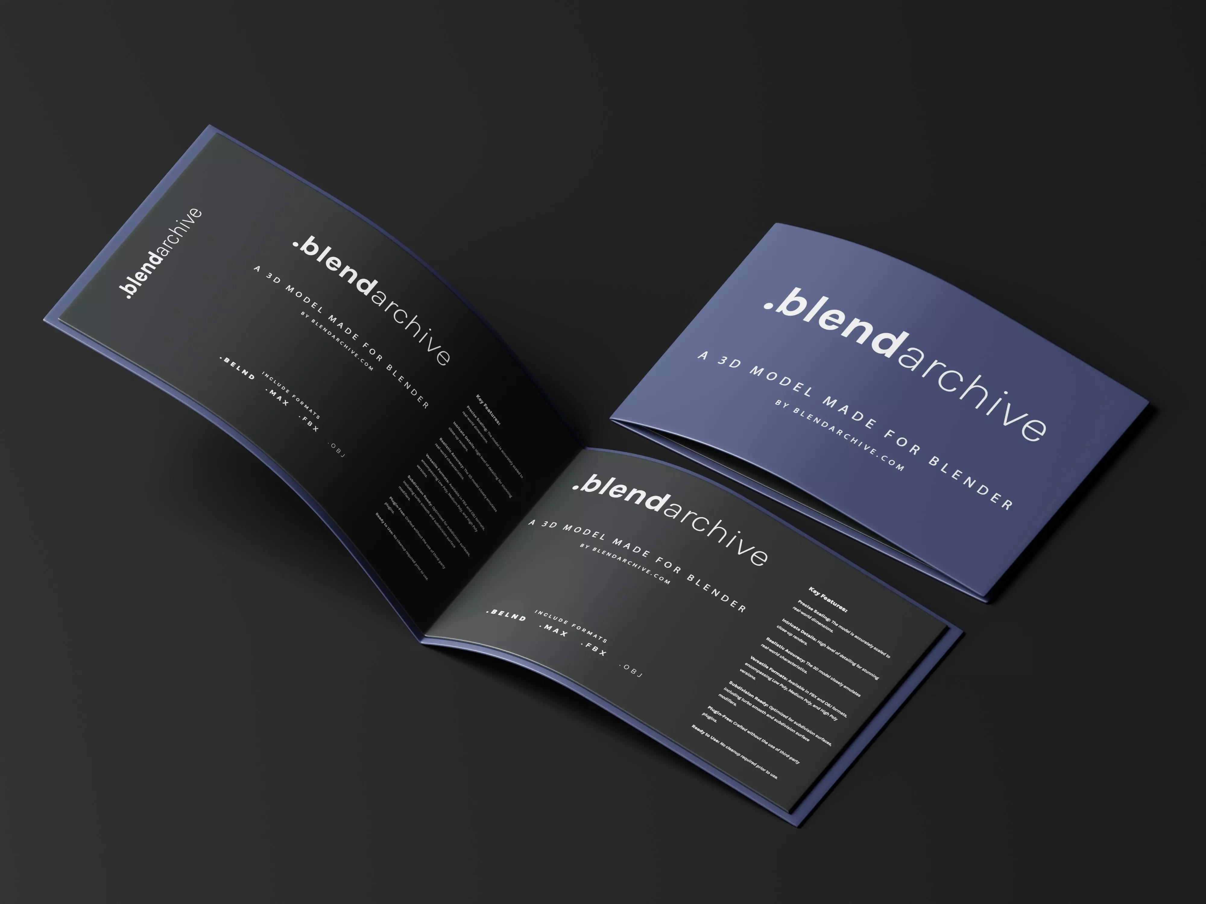 Brand Guidelines 3D Model Low-poly 3D model_0