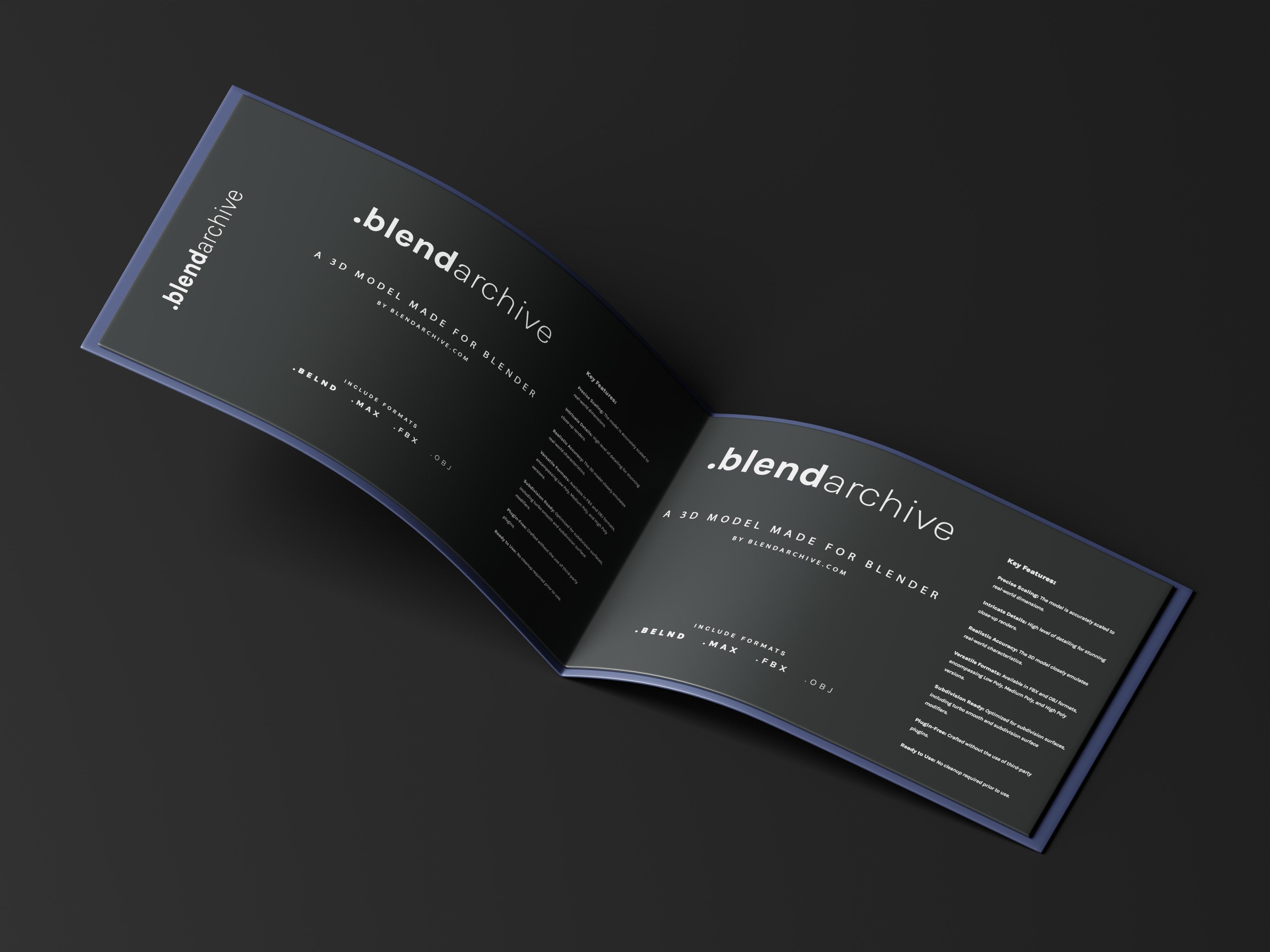 Brand Guidelines 3D Model Low-poly 3D model_4