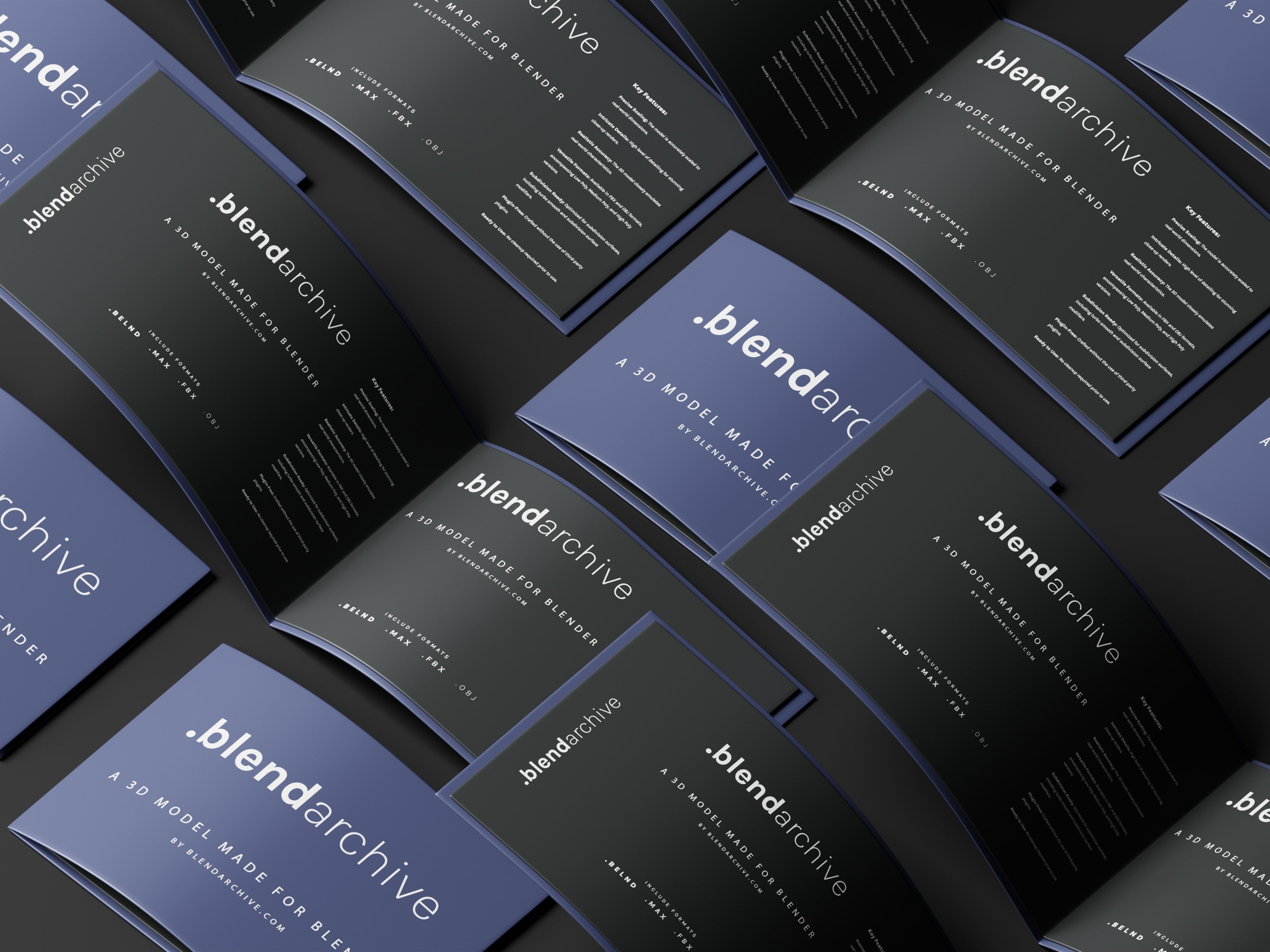 Brand Guidelines 3D Model Low-poly 3D model_9