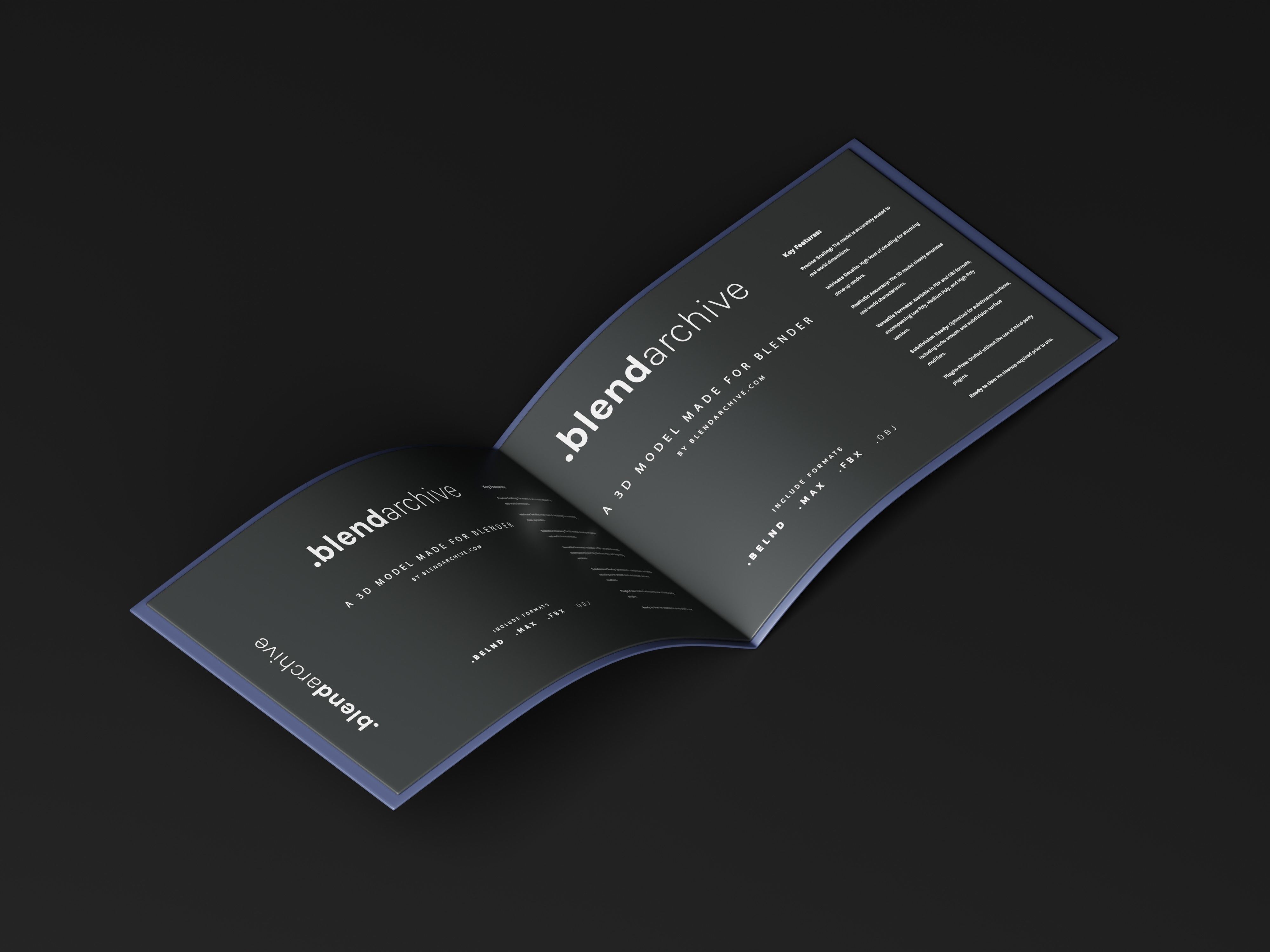 Brand Guidelines 3D Model Low-poly 3D model_1