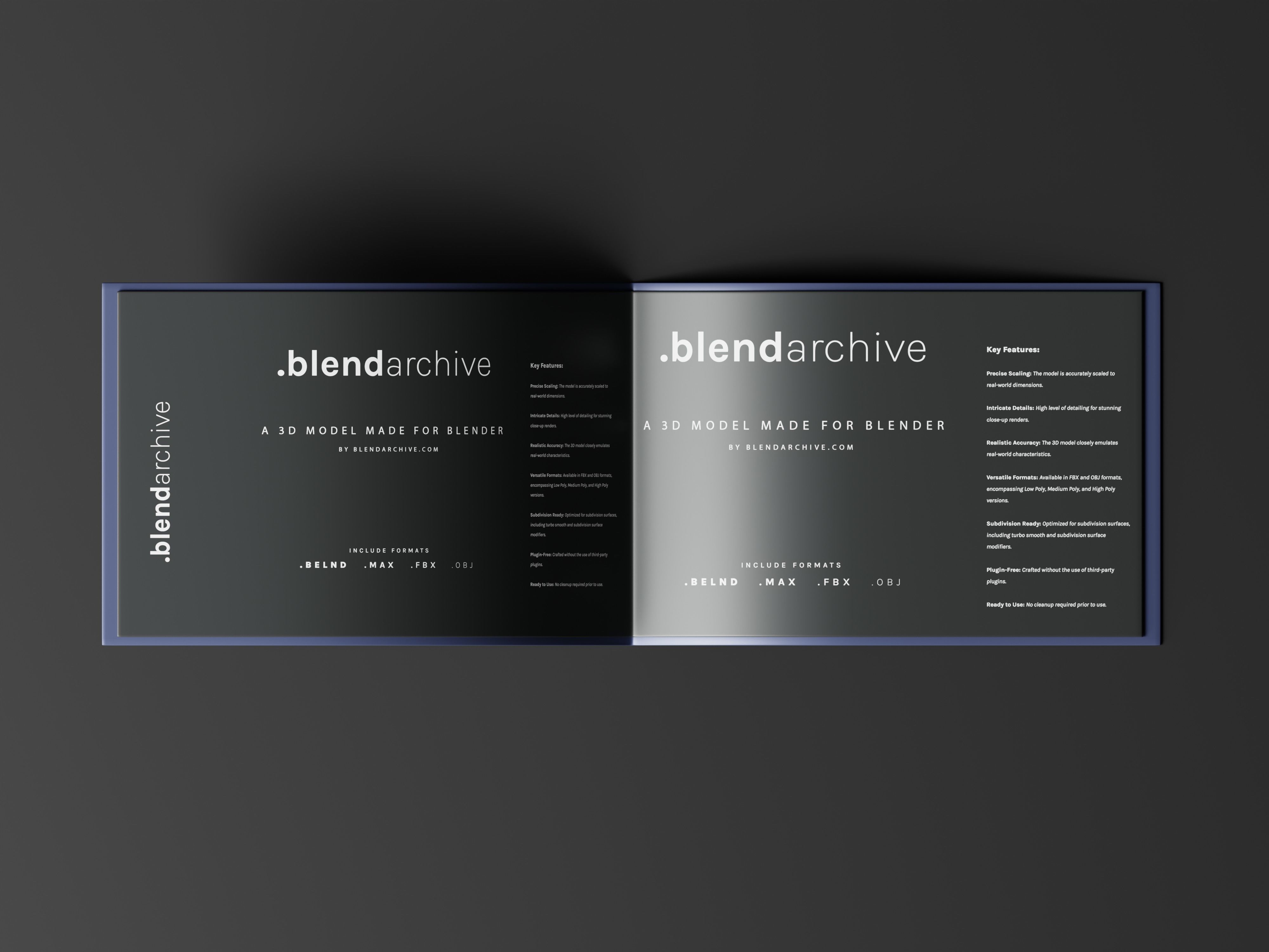 Brand Guidelines 3D Model Low-poly 3D model_3