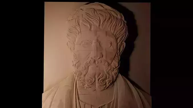 Sigmund Freud CNC 3d Print High Relief Sand Casting