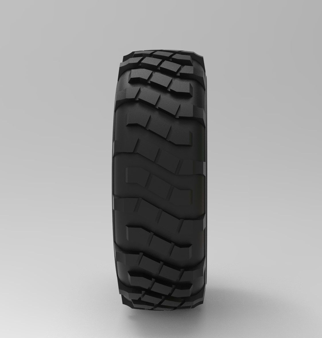 Mold for diecast military truck tire 6 Scale 1 to 25 3D print model_6
