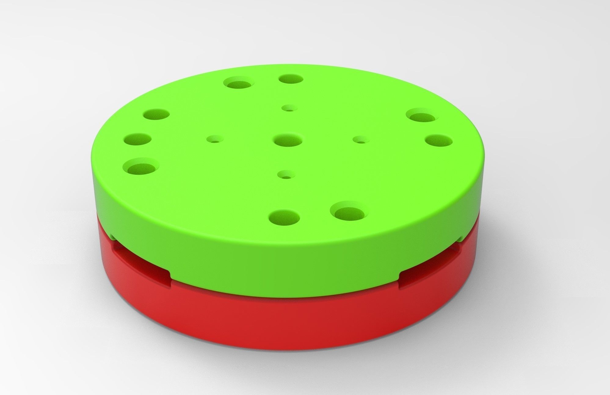 Mold for diecast military truck tire 6 Scale 1 to 25 3D print model_2