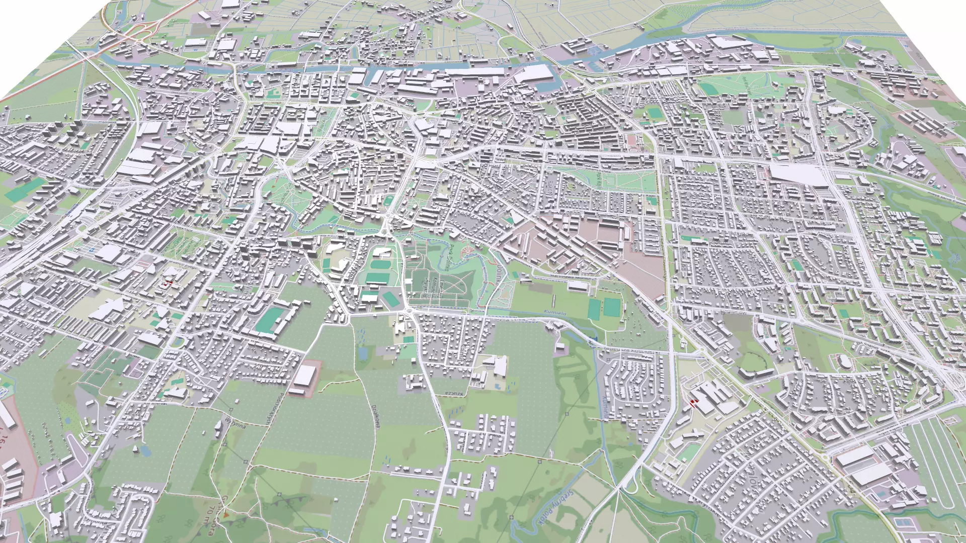 Cityscape Elblag Poland 3D model_0