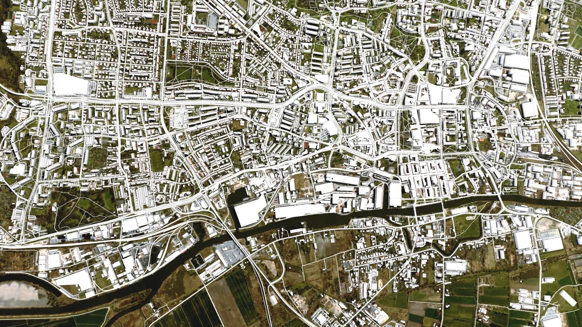 Cityscape Elblag Poland 3D model_10