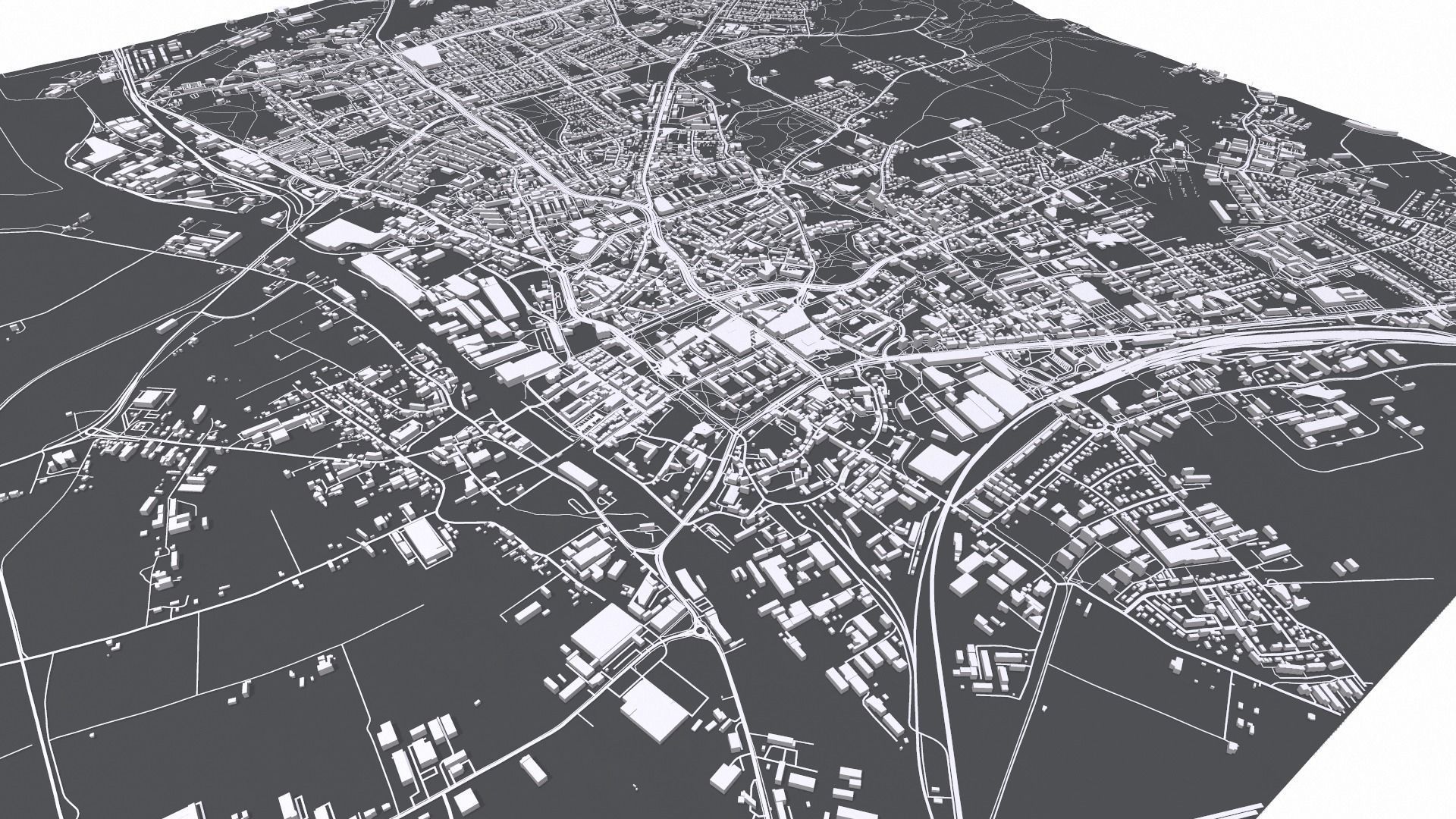 Cityscape Elblag Poland 3D model_7