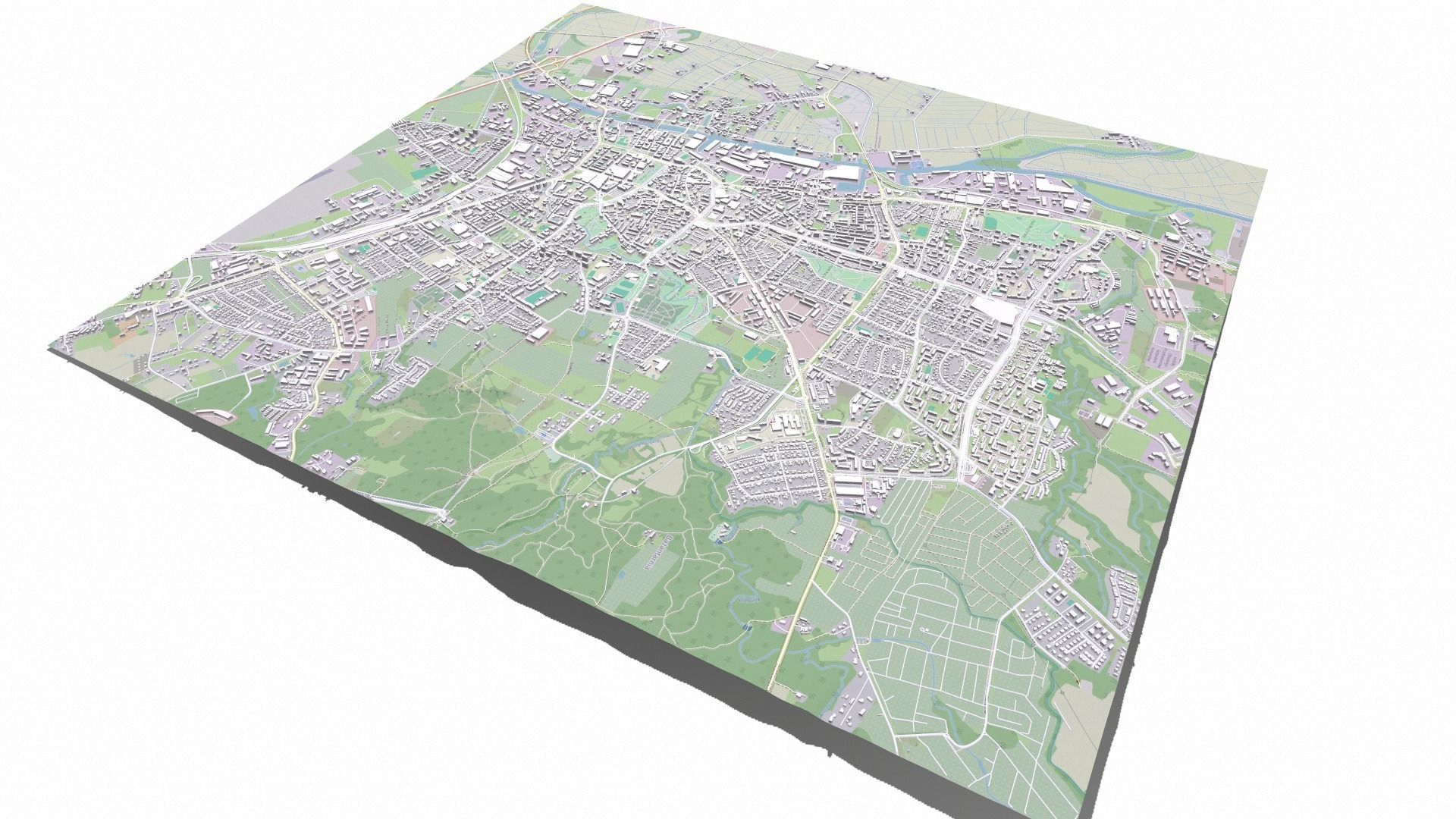 Cityscape Elblag Poland 3D model_13