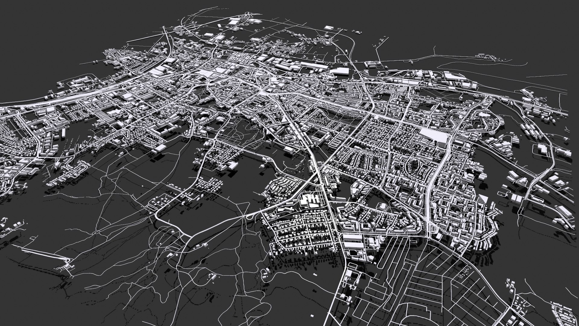 Cityscape Elblag Poland 3D model_11