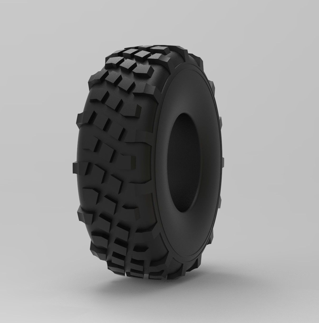 Mold for diecast military truck tire 7 Scale 1 to 25 3D print model_7