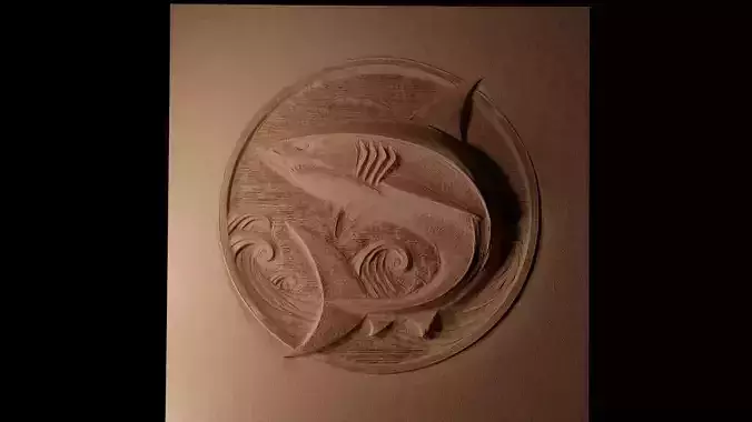 Shark CNC 3d Print High Relief Sand Casting