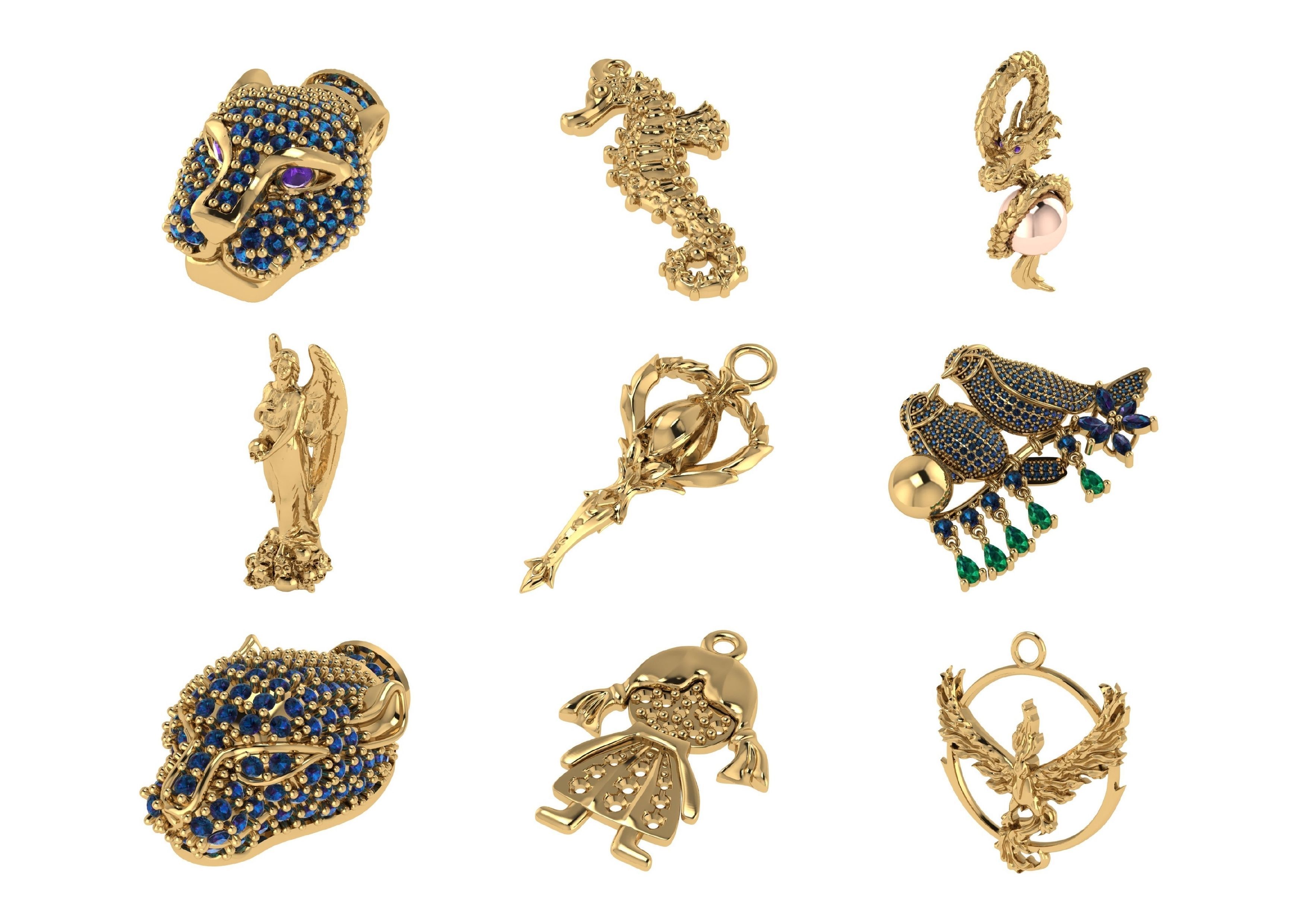 Animal Pendests Files 3DM 3D print model_70