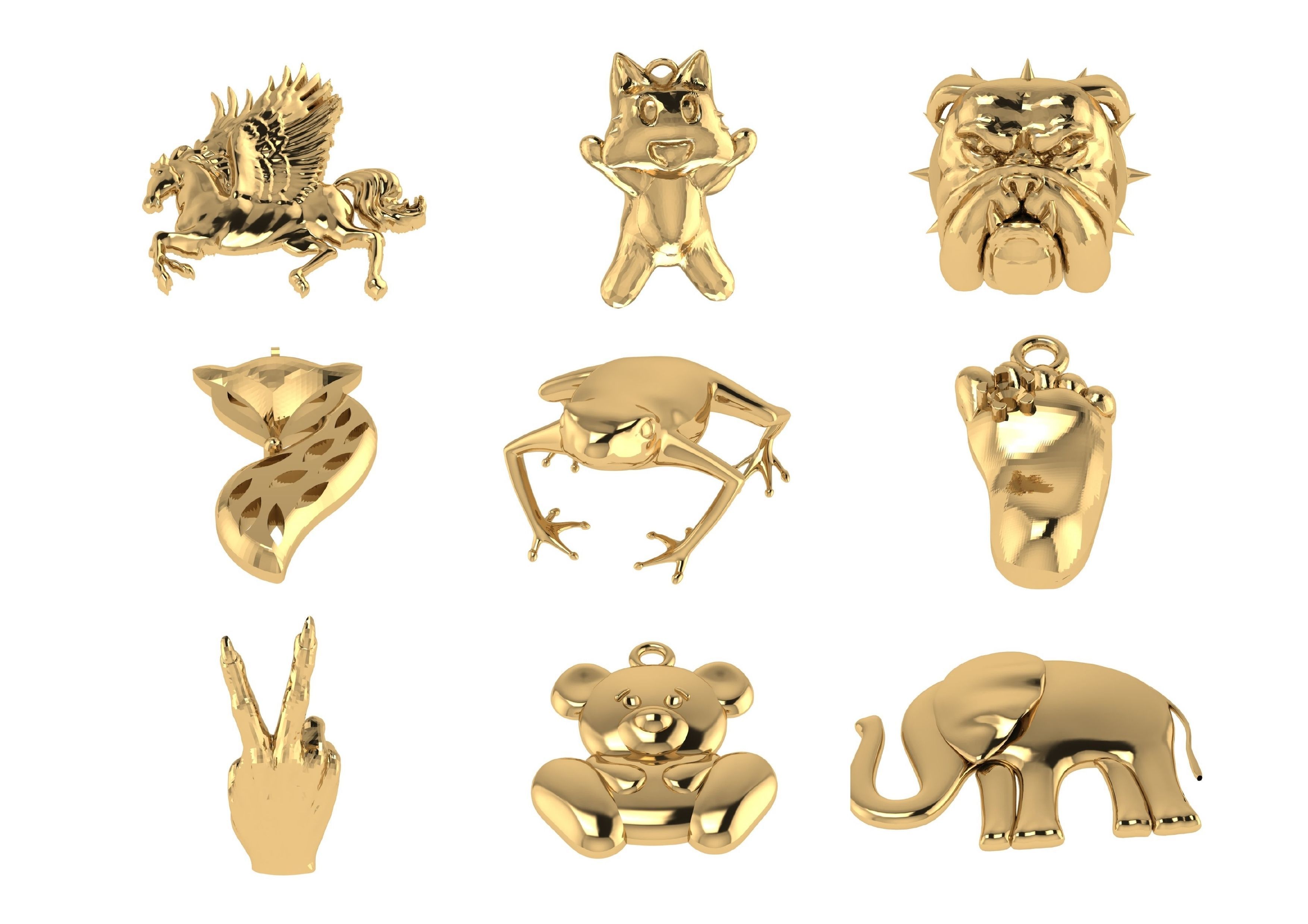 Animal Pendests Files 3DM 3D print model_49