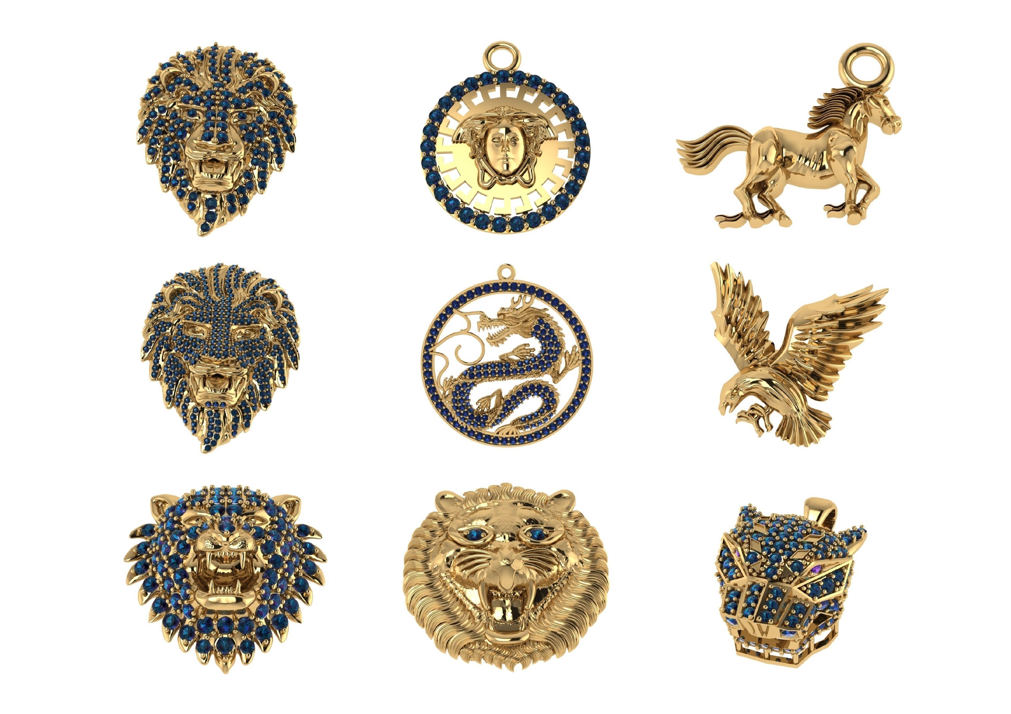 Animal Pendests Files 3DM 3D print model_42