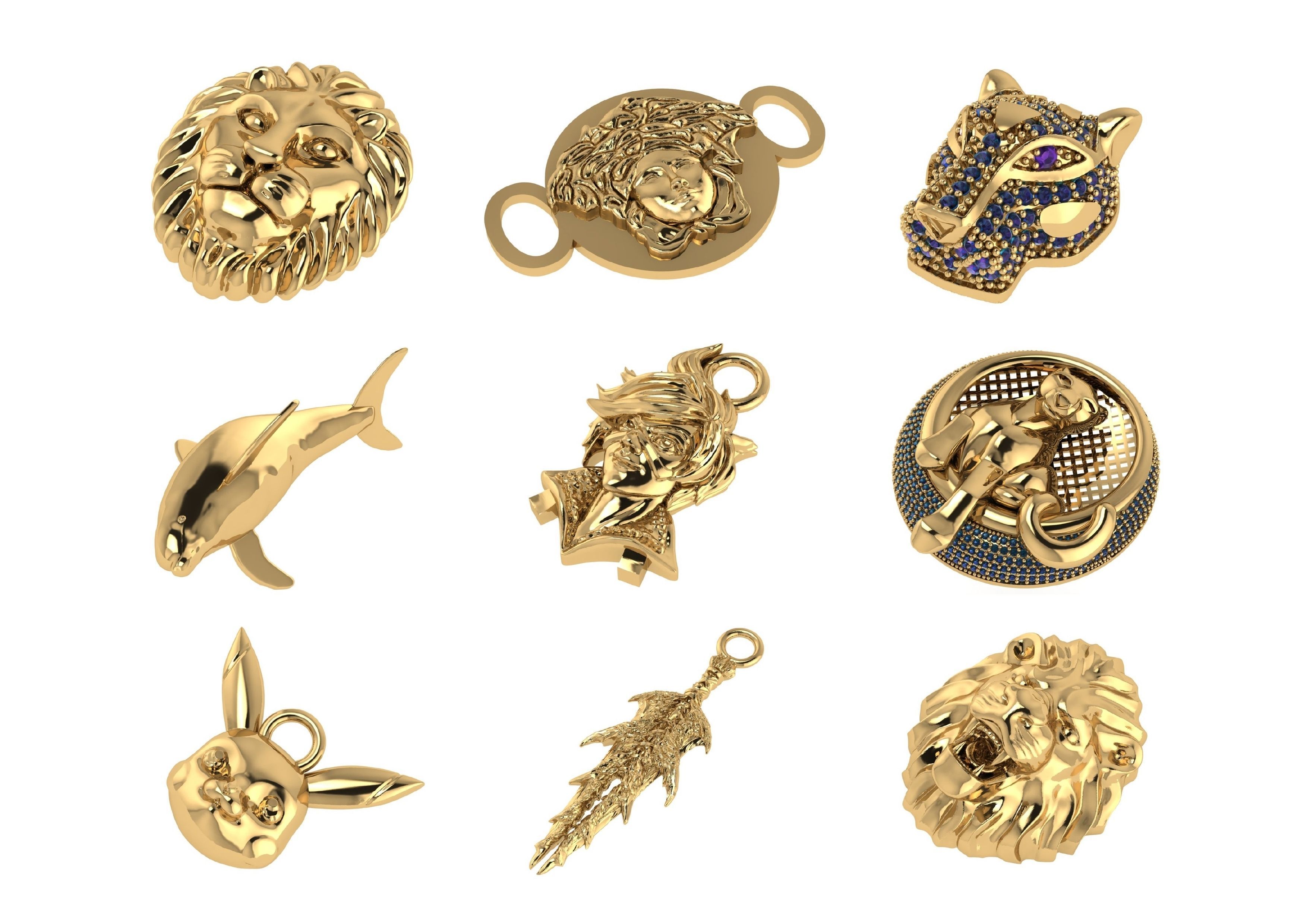 Animal Pendests Files 3DM 3D print model_66