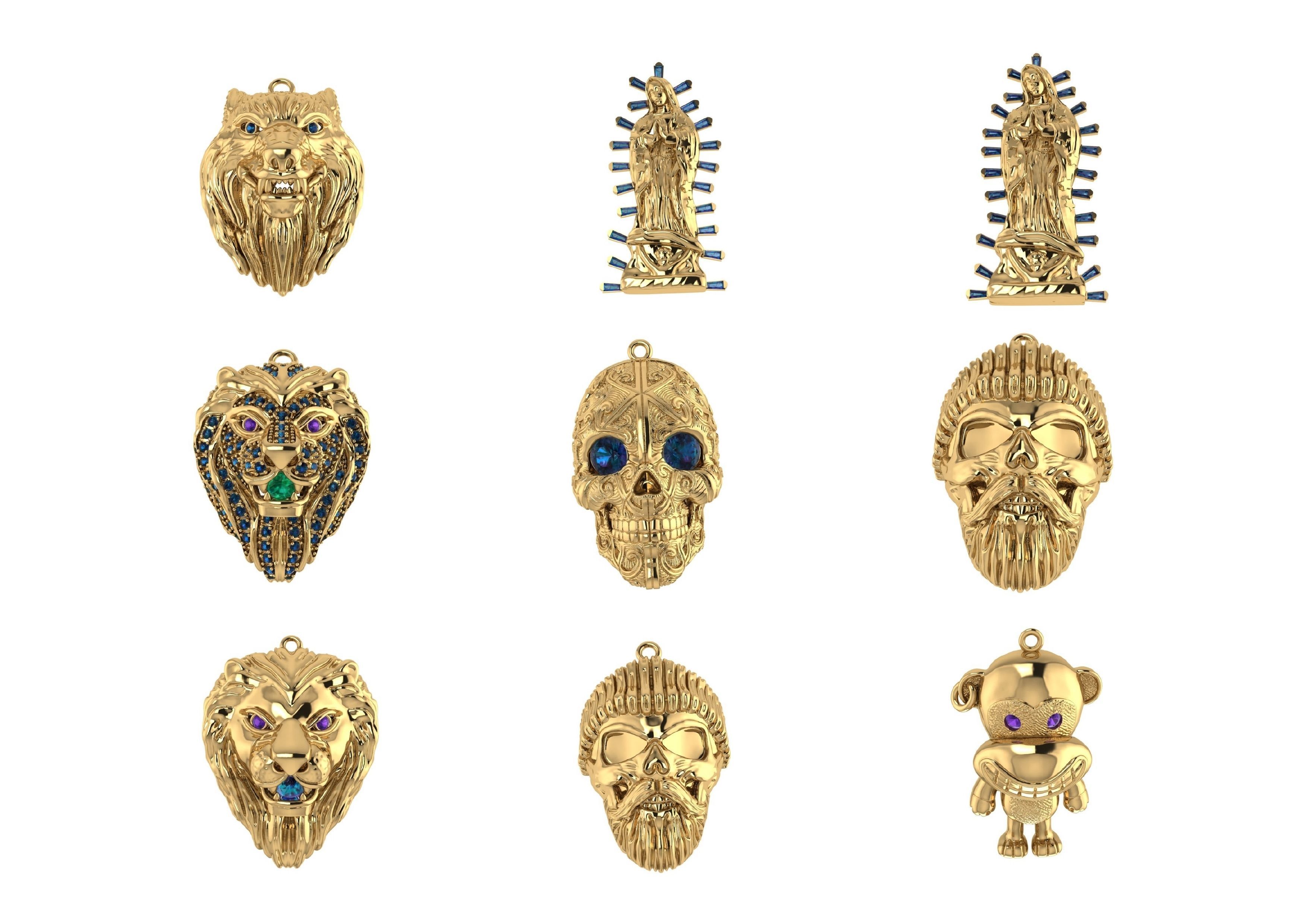 Animal Pendests Files 3DM 3D print model_27