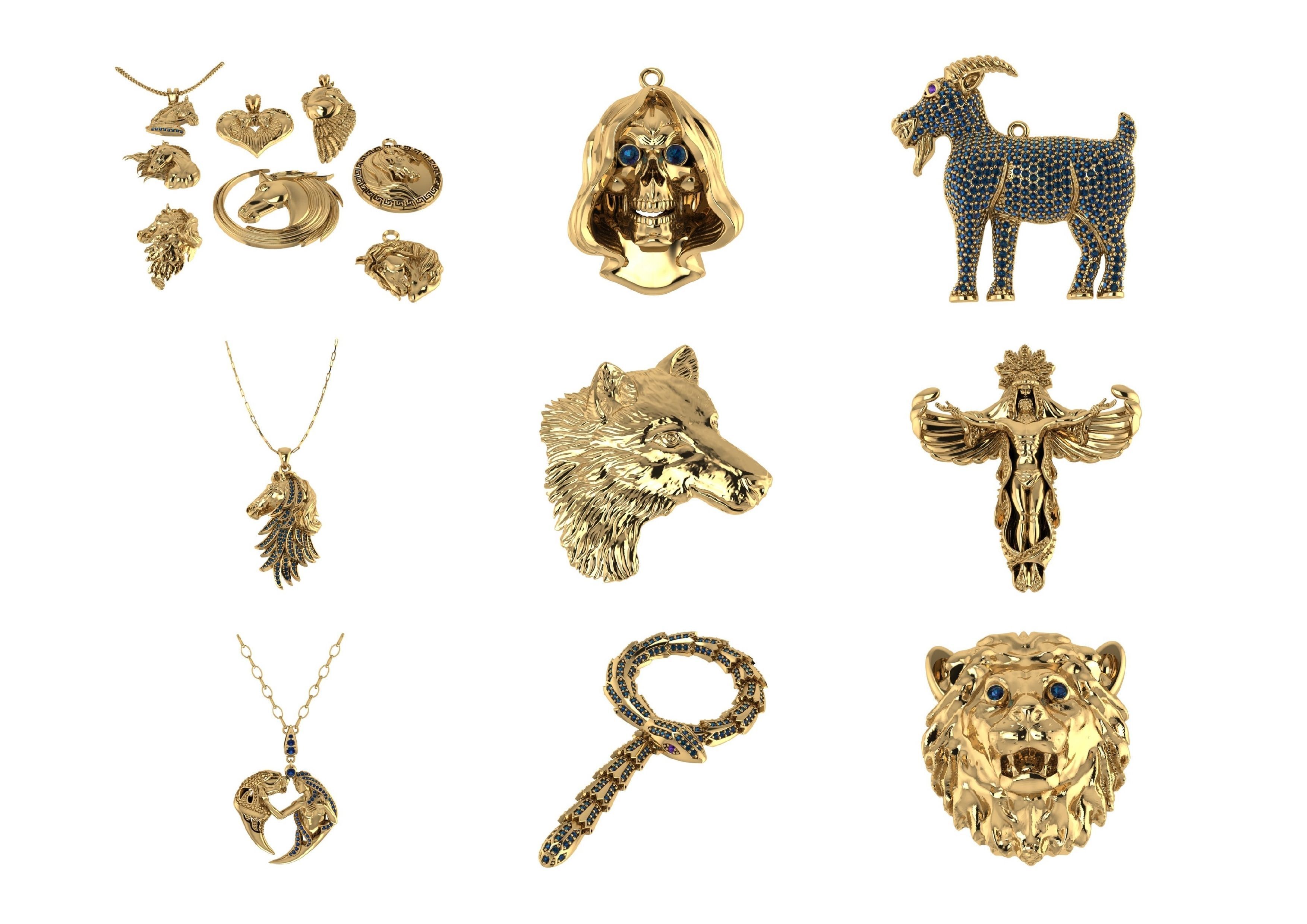 Animal Pendests Files 3DM 3D print model_13