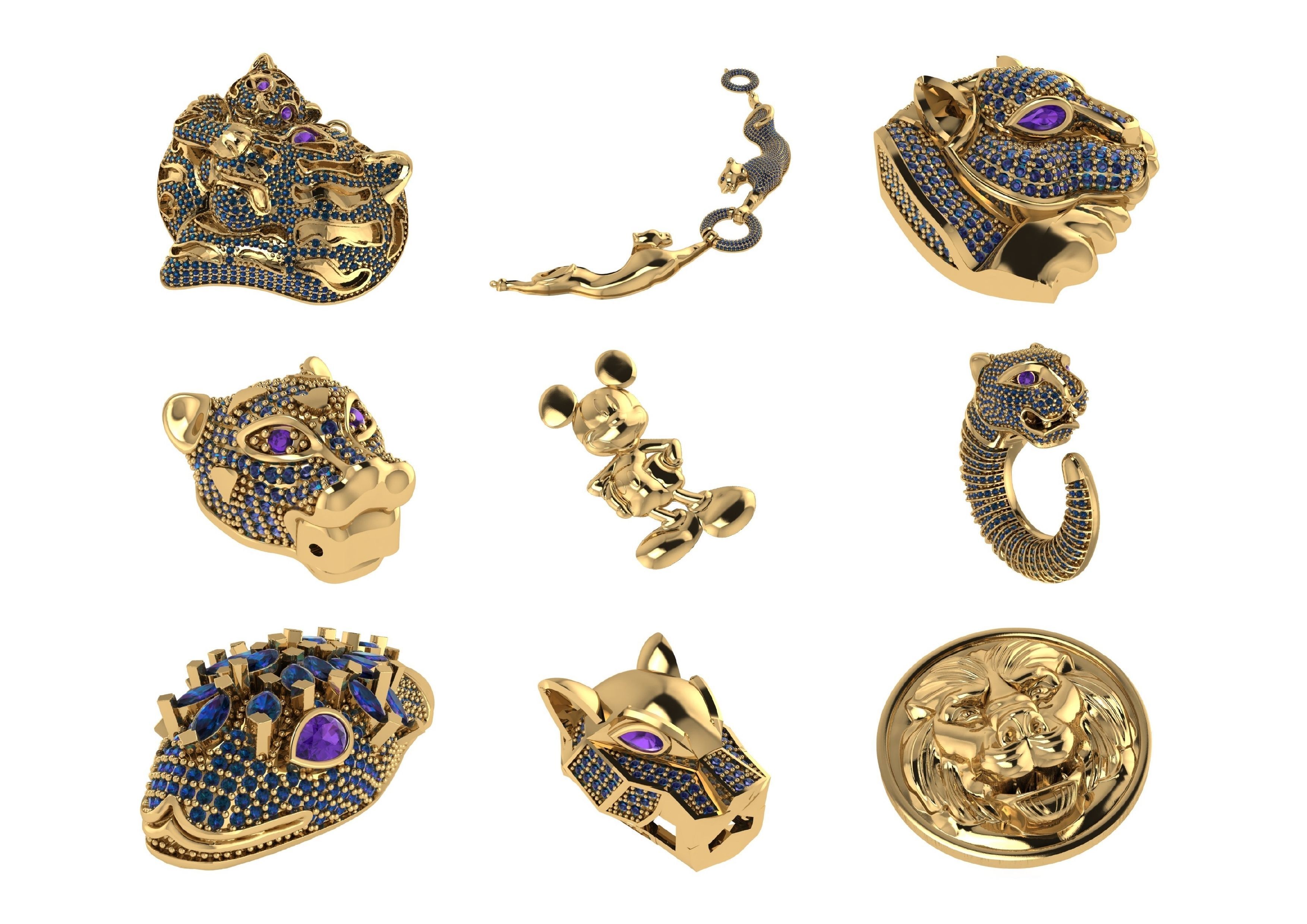 Animal Pendests Files 3DM 3D print model_77