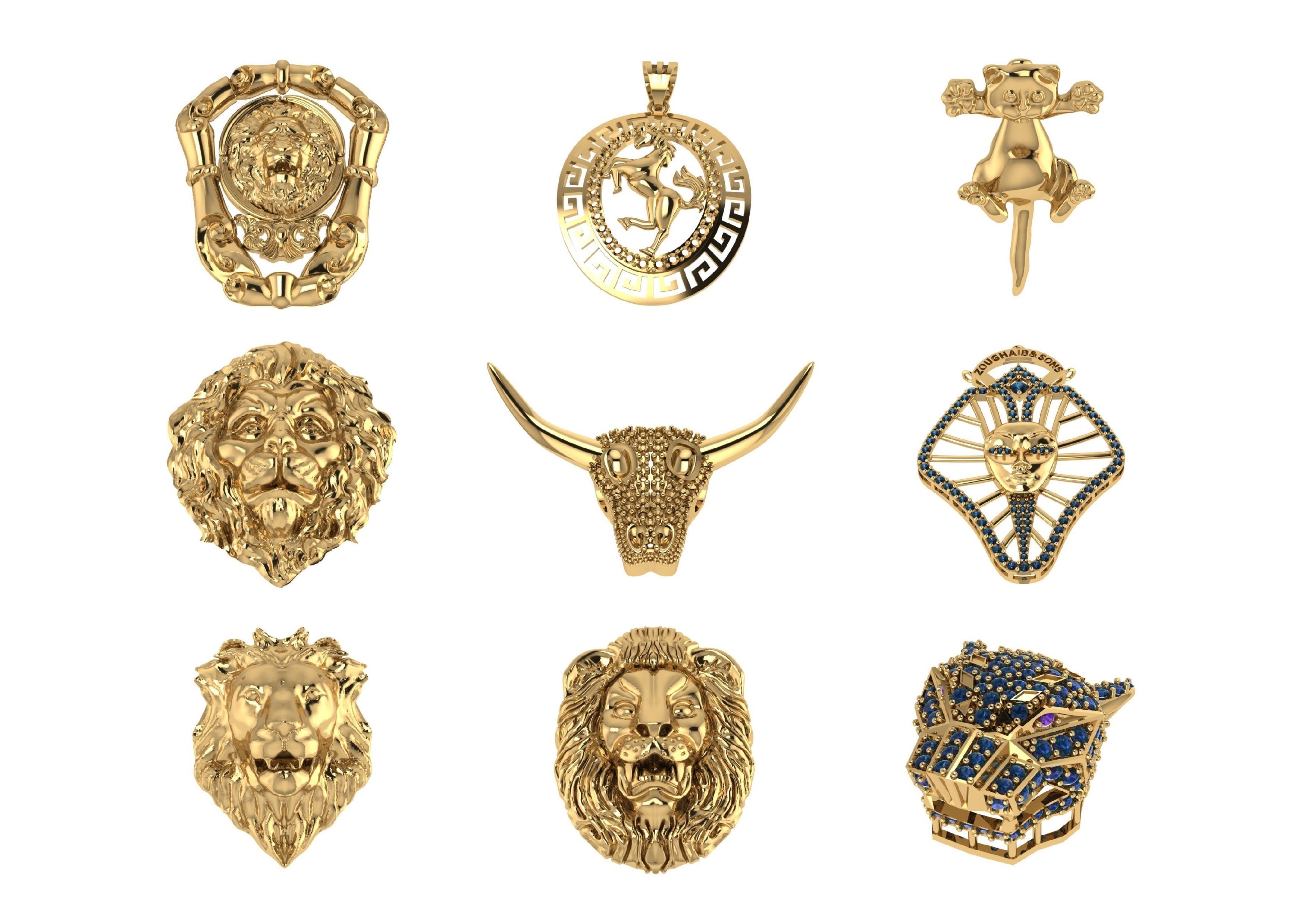 Animal Pendests Files 3DM 3D print model_9