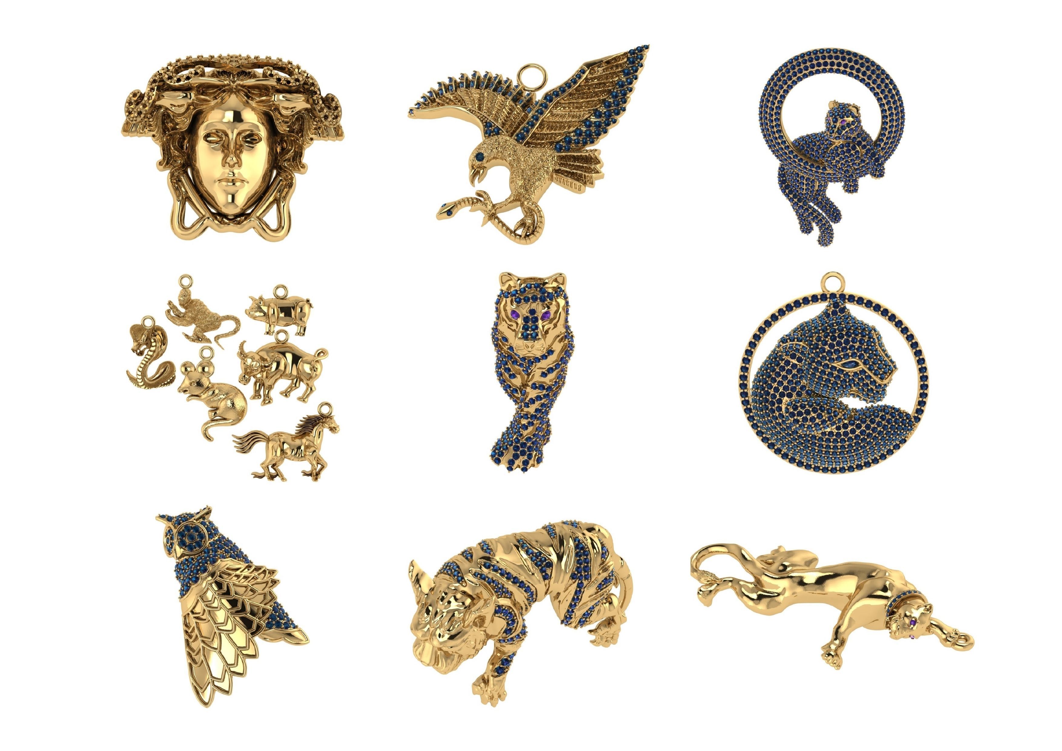 Animal Pendests Files 3DM 3D print model_40