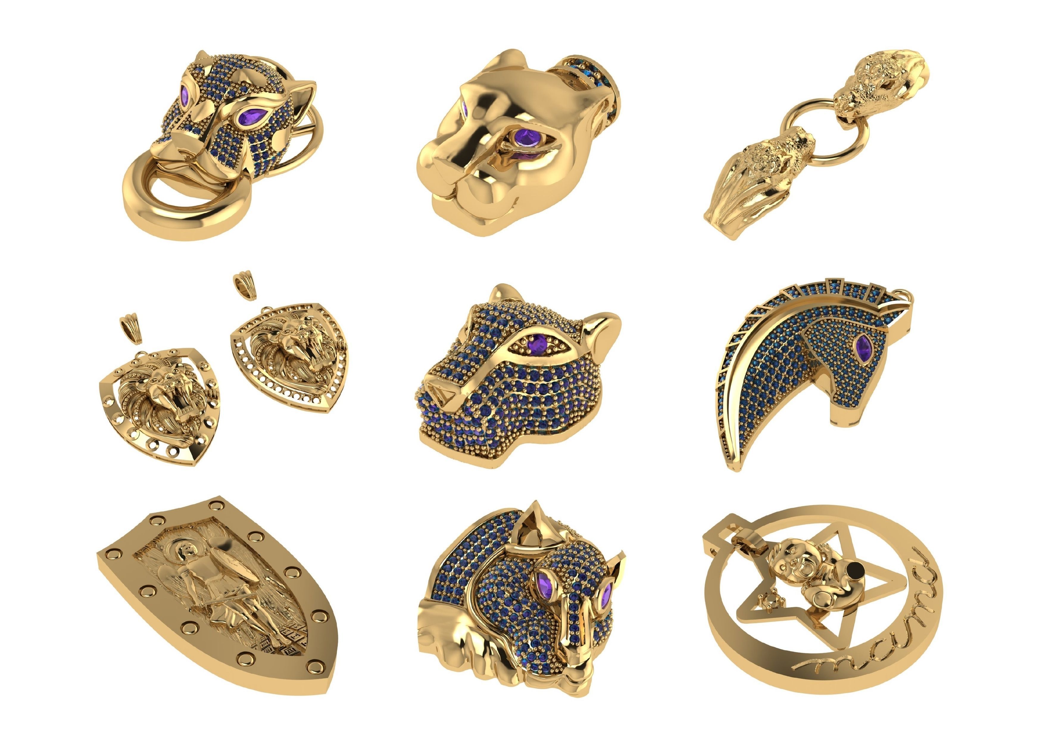 Animal Pendests Files 3DM 3D print model_71