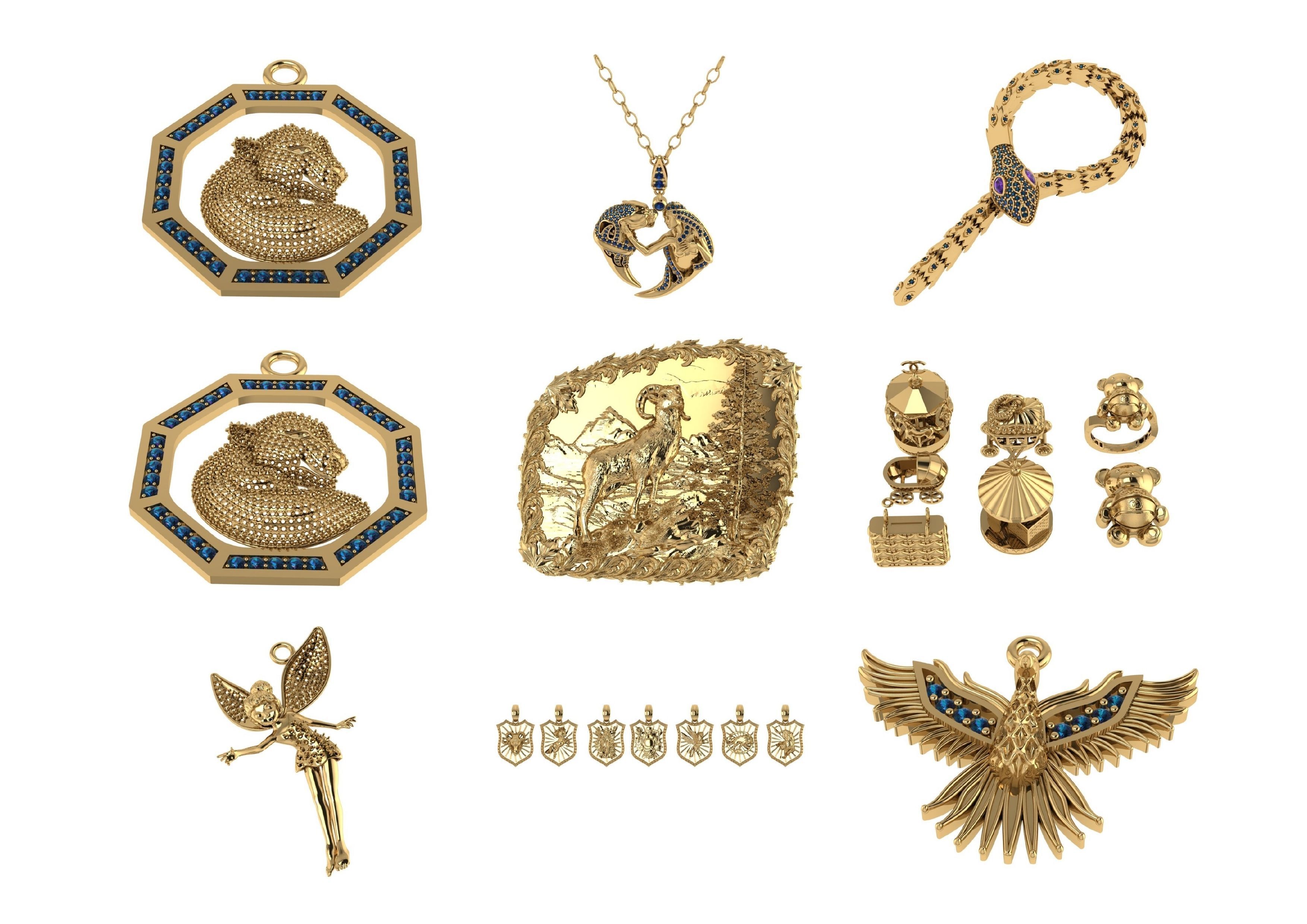 Animal Pendests Files 3DM 3D print model_7