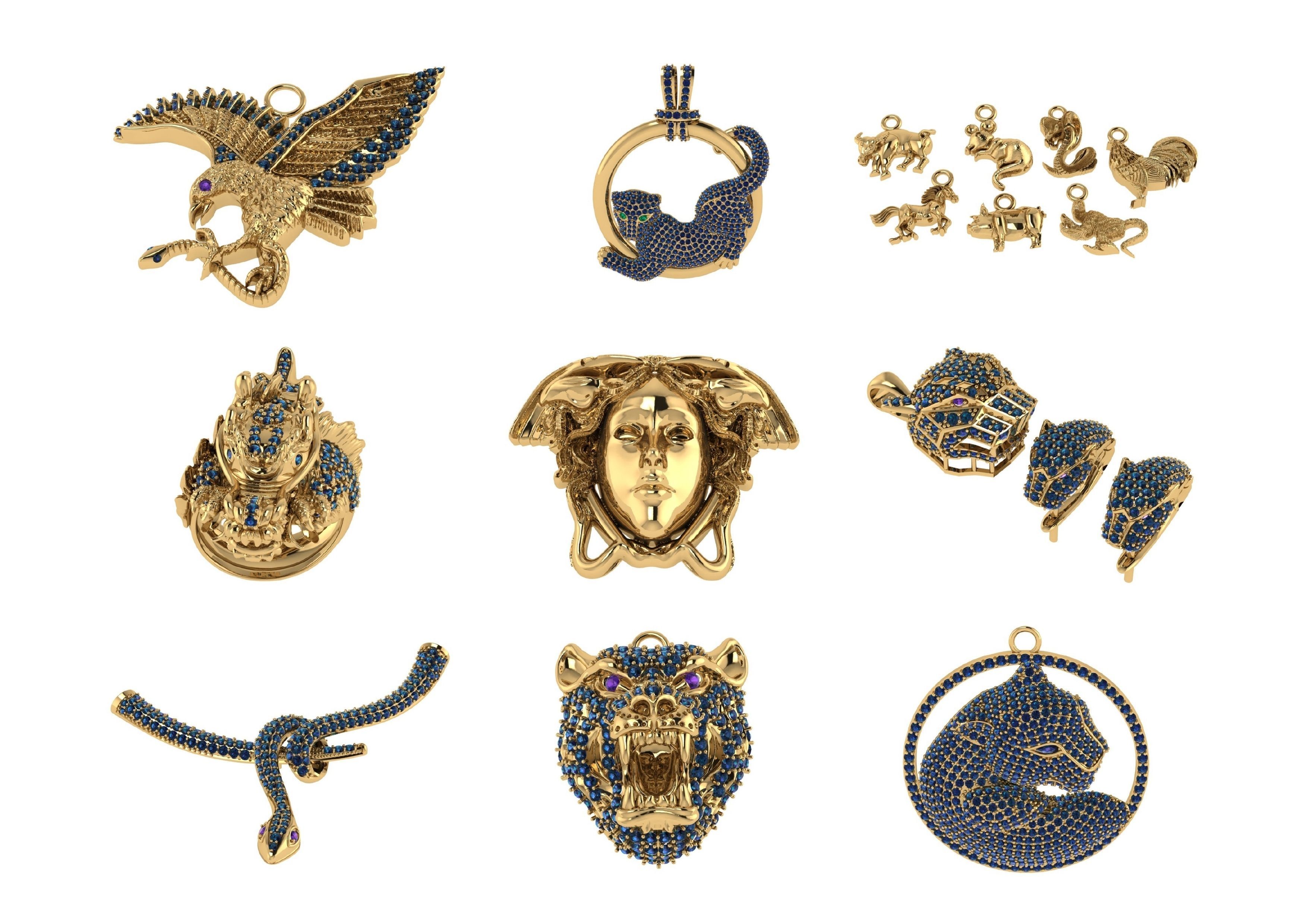 Animal Pendests Files 3DM 3D print model_39