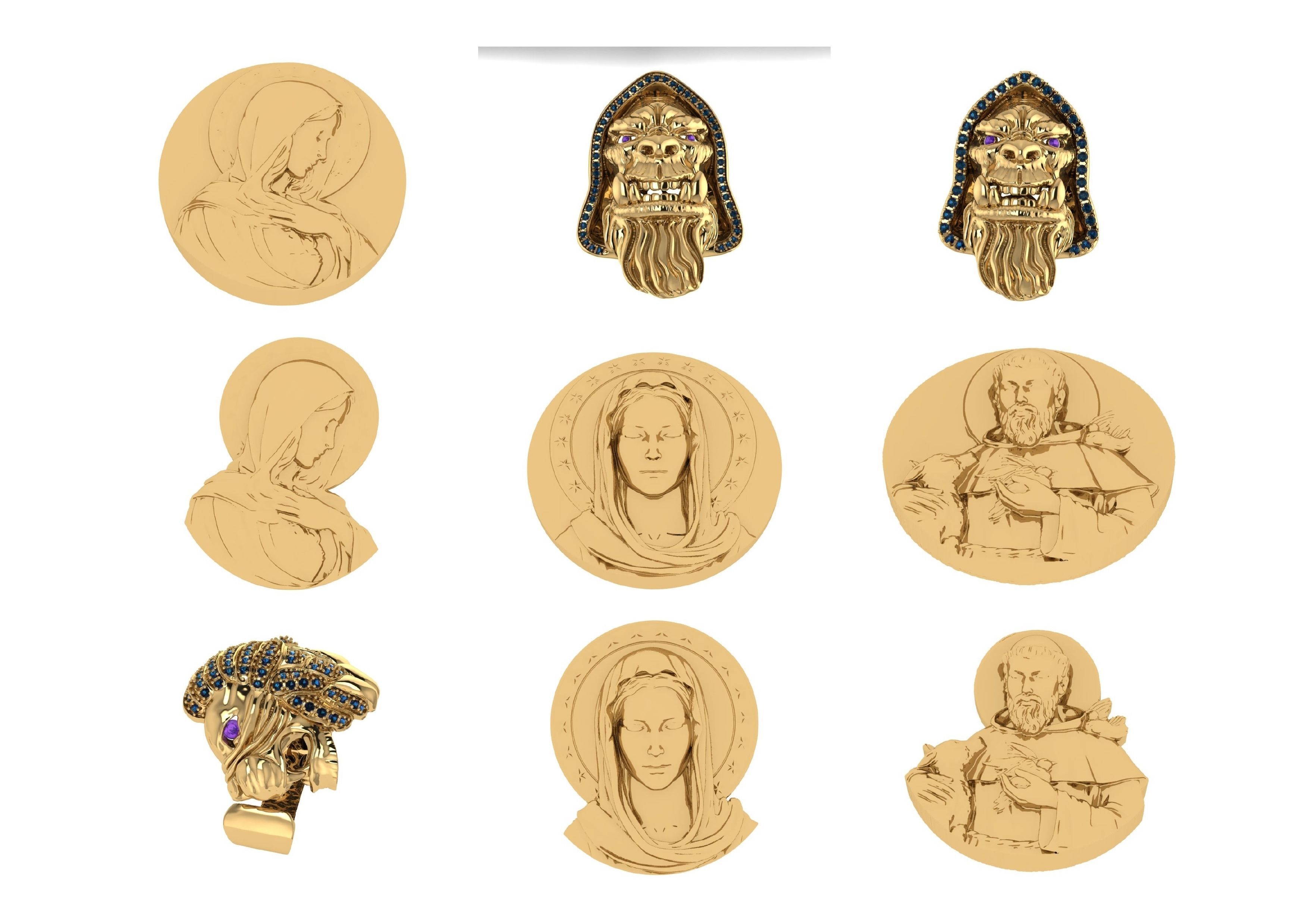 Animal Pendests Files 3DM 3D print model_29