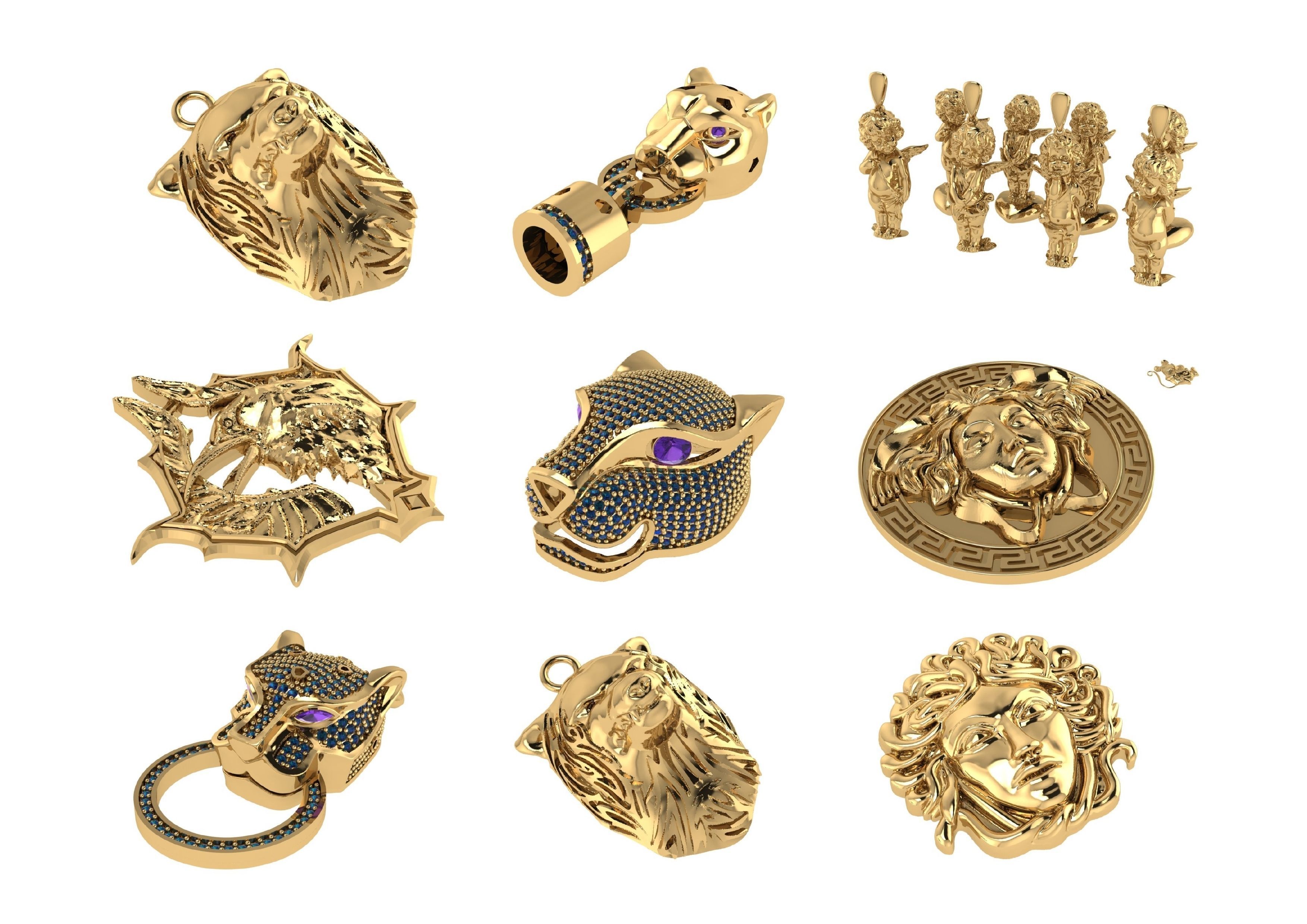 Animal Pendests Files 3DM 3D print model_76